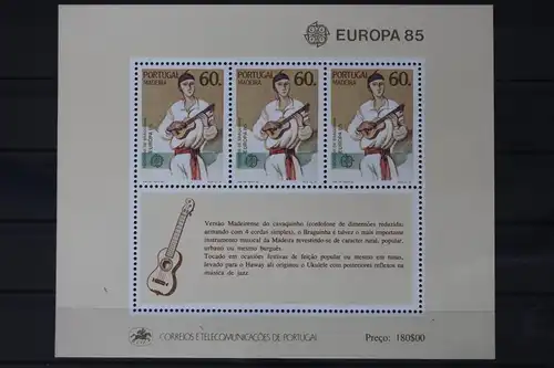 Portugal Madeira Block 6 mit 97 postfrisch #UV006