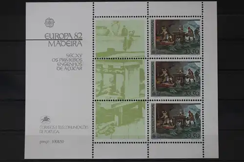 Portugal Madeira Block 3 mit 77 postfrisch Europa #UV068