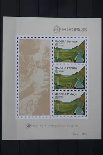 Portugal Madeira Block 4 mit 84 postfrisch Europa #UV088
