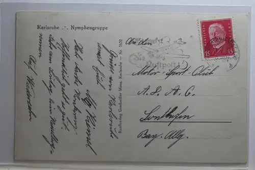 AK Karlsruhe Nymphengruppe 1929 #PI691