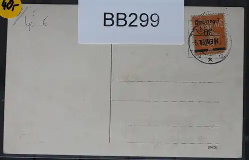 Memel 179, 180 auf Postkarte als Mischfrankatur AK Seebad Mellneraggen #BB299