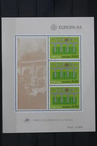 Portugal Madeira Block 4 mit 84 postfrisch Europa #UV092