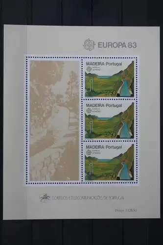 Portugal Madeira Block 4 mit 84 postfrisch Europa #UV085