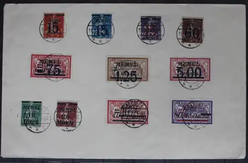 Memel auf Brief als Mischfrankatur #BB354