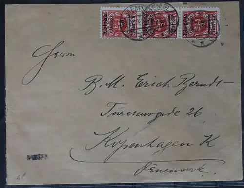 Memel auf Brief als Mischfrankatur #BB219