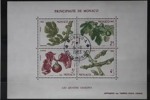 Monaco Block 24 mit 1597-1600 gestempelt #UV298