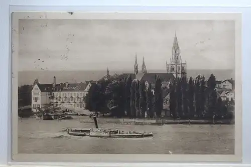 AK Konstanz Münster und Inselhotel 1924 #PI685