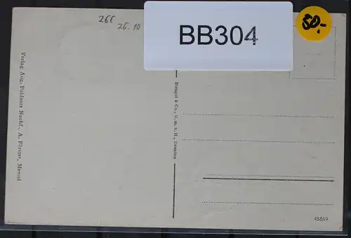 Memel 85, 97 auf Postkarte als Mischfrankatur AK An der Börse #BB304