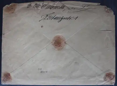 Memel 124-128 auf Brief als Mischfrankatur als E-Brief nach Magdeburg #BB324