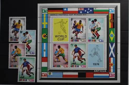 Antigua und Barbuda 334-337, Block 15 mit 334-337 postfrisch #UW132