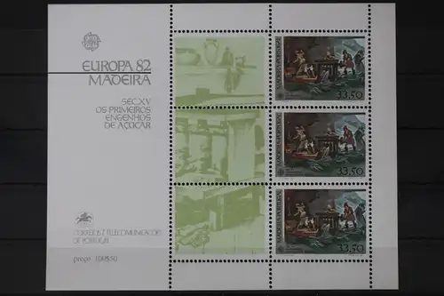 Portugal Madeira Block 3 mit 77 postfrisch Europa #UV081