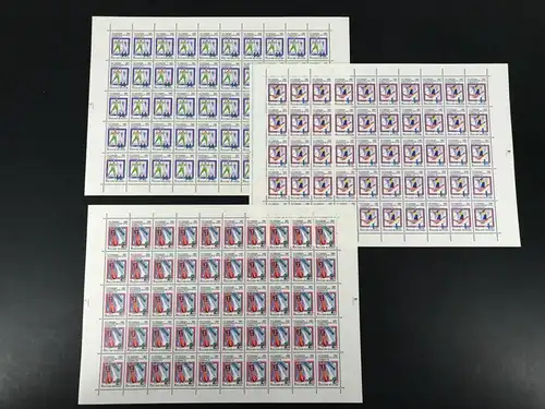 Russland 50er Bögen 220-222 postfrisch Olympia 1992 Albertville #BW8152