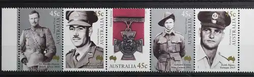 Australien 1946-1950 postfrisch als Fünferstreifen #UX590