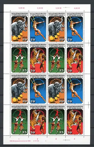 DDR ZD-Bogen 2983-2986 postfrisch WPD 2 #JE715