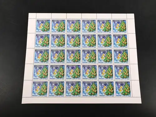 Russland 30er Bogen 1294 postfrisch Weihnachten #BW8310