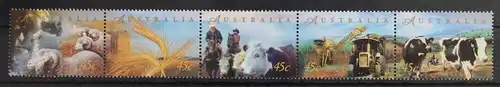 Australien 1709-1713 postfrisch Fünferstreifen #UX543