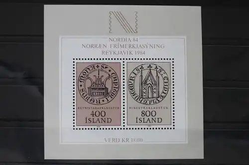 Island Block 4 mit 588-589 postfrisch #UZ591