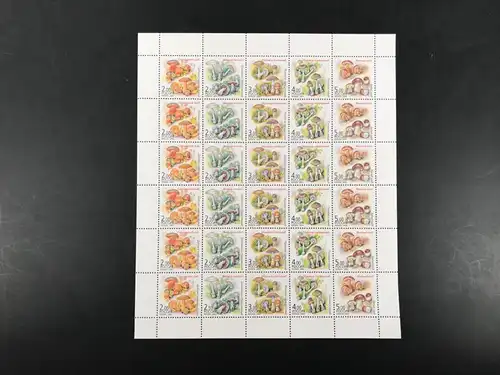 Russland ZD-Bogen 1108-1112 postfrisch Pilze #BW8279