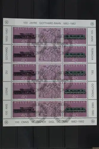 Schweiz 1214 gestempelt als Kleinbogen #UZ325