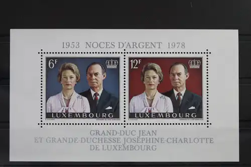 Luxemburg Block 11 mit 962-963 postfrisch #UX892