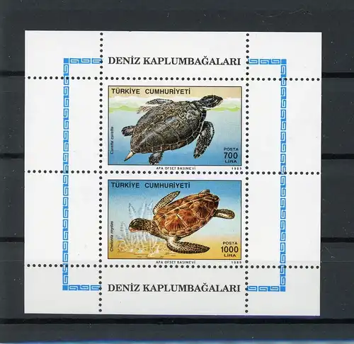Türkei Block 28 postfrisch Schildkröte #JJ948