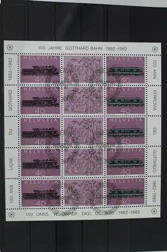 Schweiz 1214-1215 gestempelt als Kleinbogen #VB006