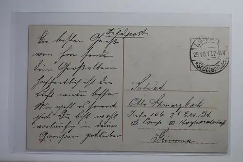 AK Deutschland Künstlerkarte Feldpost 1917 #PI726