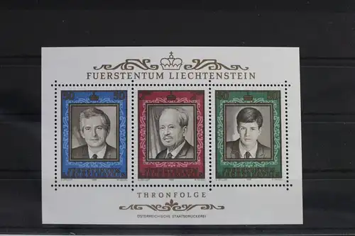 Liechtenstein Block 13 mit 942-944 postfrisch #UZ650