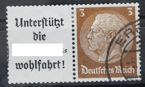 Deutsches Reich Zd W75 gestempelt #VA484