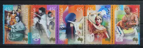 Australien 1902-1906 postfrisch als Fünferstreifen #UX584