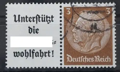 Deutsches Reich Zd W75 gestempelt #VA483