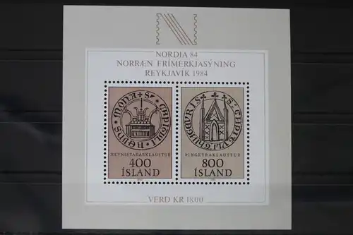 Island Block 4 mit 588-589 postfrisch #UZ586