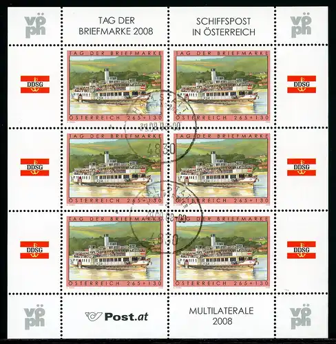 Österreich Kleinbogen 2767 gestempelt Tag der Briefmarke #IU692