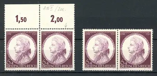 Deutsches Reich Plattenfehler 810 II + III postfrisch #JJ803