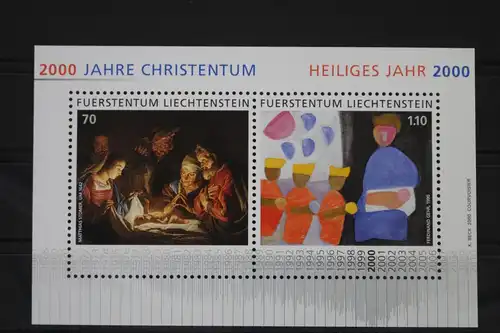 Liechtenstein Block 17 mit 1224-1225 postfrisch #UZ694