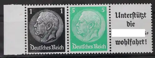 Deutsches Reich Zd W72 postfrisch #VA457