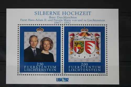 Liechtenstein Block 14 mit 1039-1040 postfrisch #UZ827