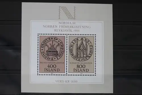 Island Block 4 mit 588-589 postfrisch #UZ587