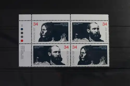 Kanada 1008-1009 postfrisch als Viererblock #VB073