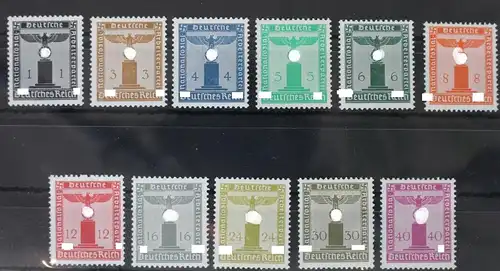 Deutsches Reich Dienstmarken 144-154 postfrisch #UY087