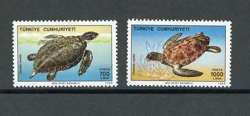 Türkei 2871-2872 postfrisch Schildkröte #JJ949