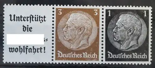 Deutsches Reich Zd W76 postfrisch #VB926