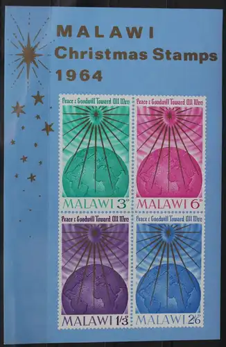 Malawi Block 1 mit 19-22 postfrisch #VC716