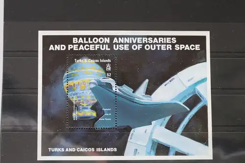 Turks- und Caicosinseln Block 45 mit 643-647 postfrisch #VC707