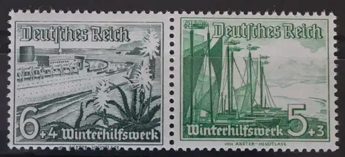 Deutsches Reich Zd W123 postfrisch Zusammendruck ungefaltet #VG096