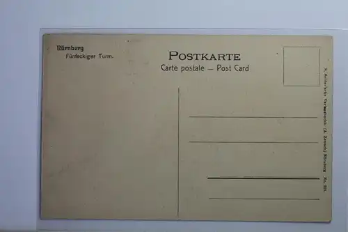 AK Nürnberg Fünfeckiger Turm #PI811