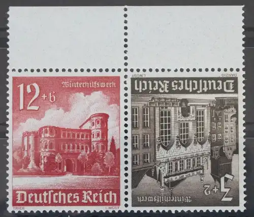Deutsches Reich Zd K37 postfrisch Zusammendruck ungefaltet #VG483