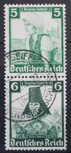 Deutsches Reich Zd S231 gestempelt Zusammendruck ungefaltet #VA801