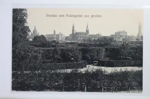 AK Dresden vom Palaisgarten aus gesehen 1909 #PI858