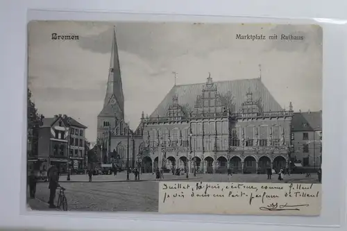 AK Bremen Marktplatz mit Rathaus #PI874